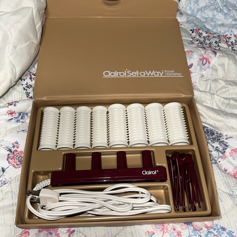 Clairol 70’s Set-A-Way Travel Hairsetter Hot Vintage Rollers